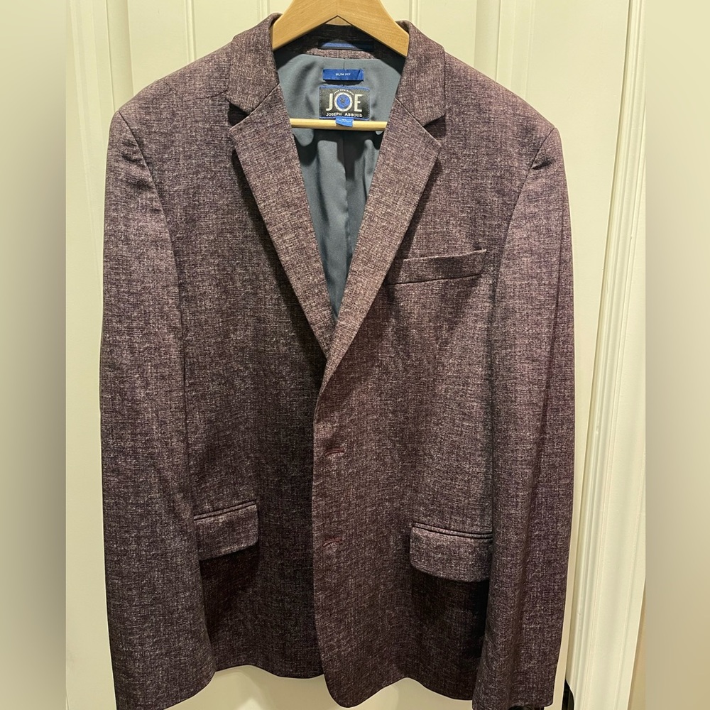Joseph Abboud - Slim Fit Blazer - Plum Pattern
